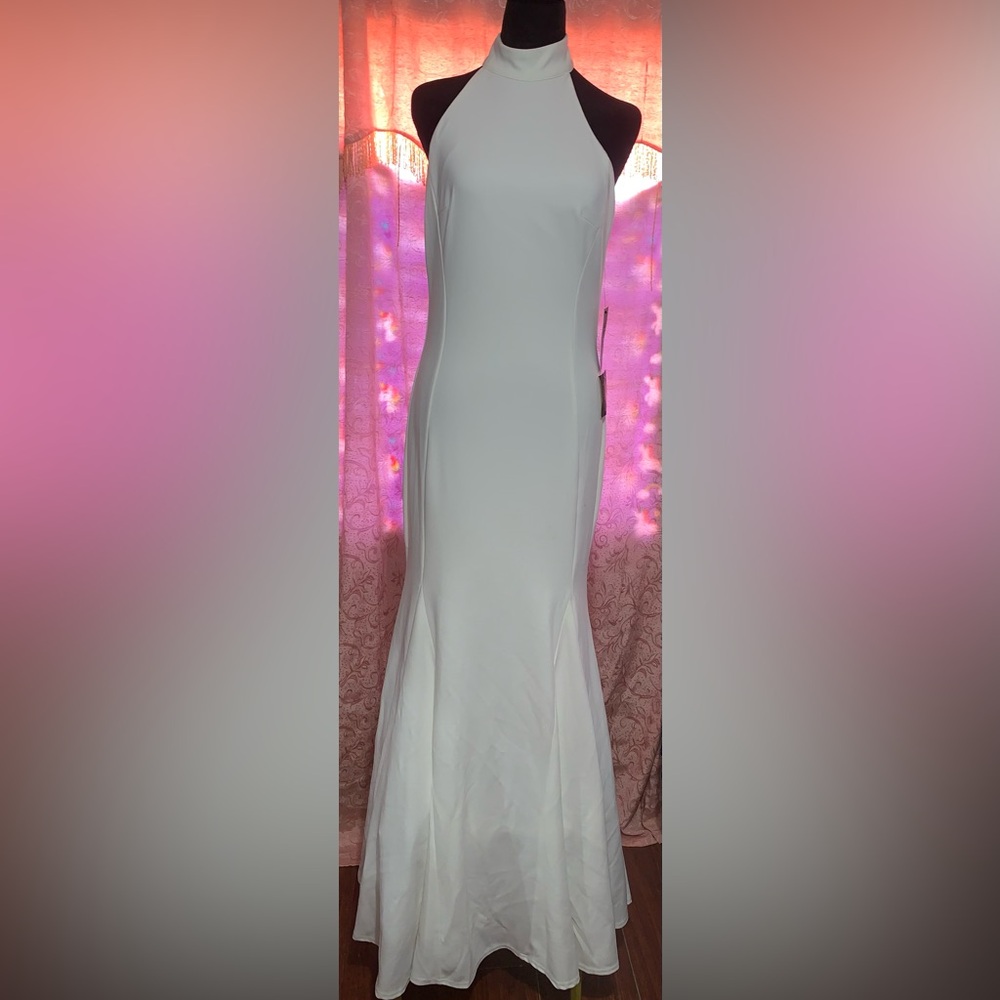 Lulu's Cream Midi Dress